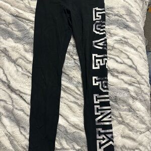 PINK Victoria's Secret Black Yoga Leggings